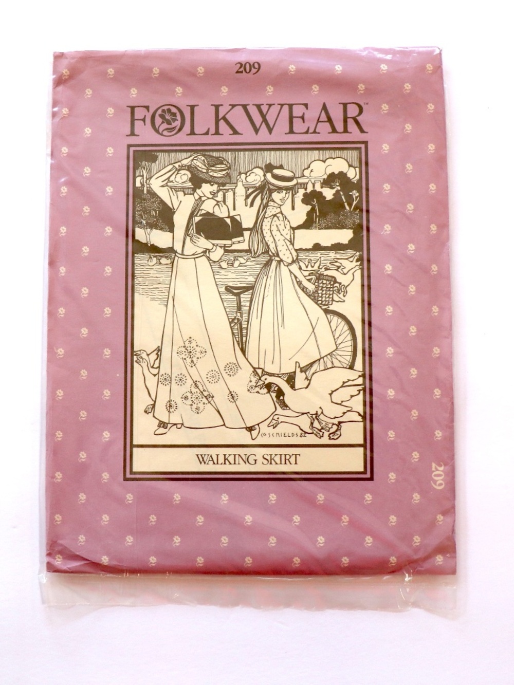 UNCUT Folkwear pattern #209 WALKING SKIRT
